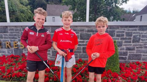 Stars of the future - Luke Falahee, James Bowens and Adam Falahee - pictured at the Golf Classic launch.