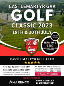 Castlemartyr News 30th May 2023 - Castlemartyr GAA