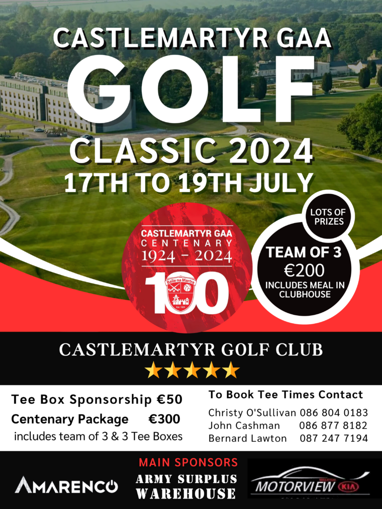 Castlemartyr GAA Golf Classic 2024